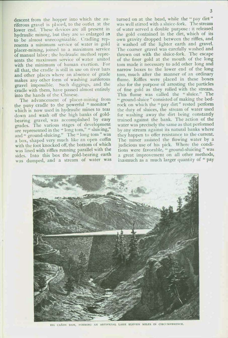 HYDRAULIC GOLD-MINING IN CALIFORNIA, 1883. vist0052c
